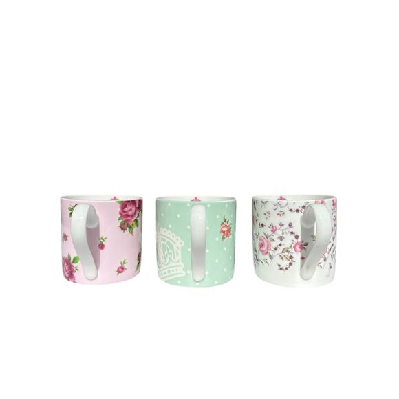 3 Royal Albert Rose Confetti, Polka Rose & New Country Coffee Mugs Cottagecore - Picture 2 of 10